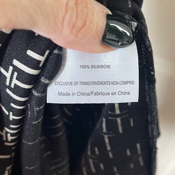 Tory Burch 100% Silk Geometric Shift Dress Small Professional Office Career Work - Picture 11 of 11